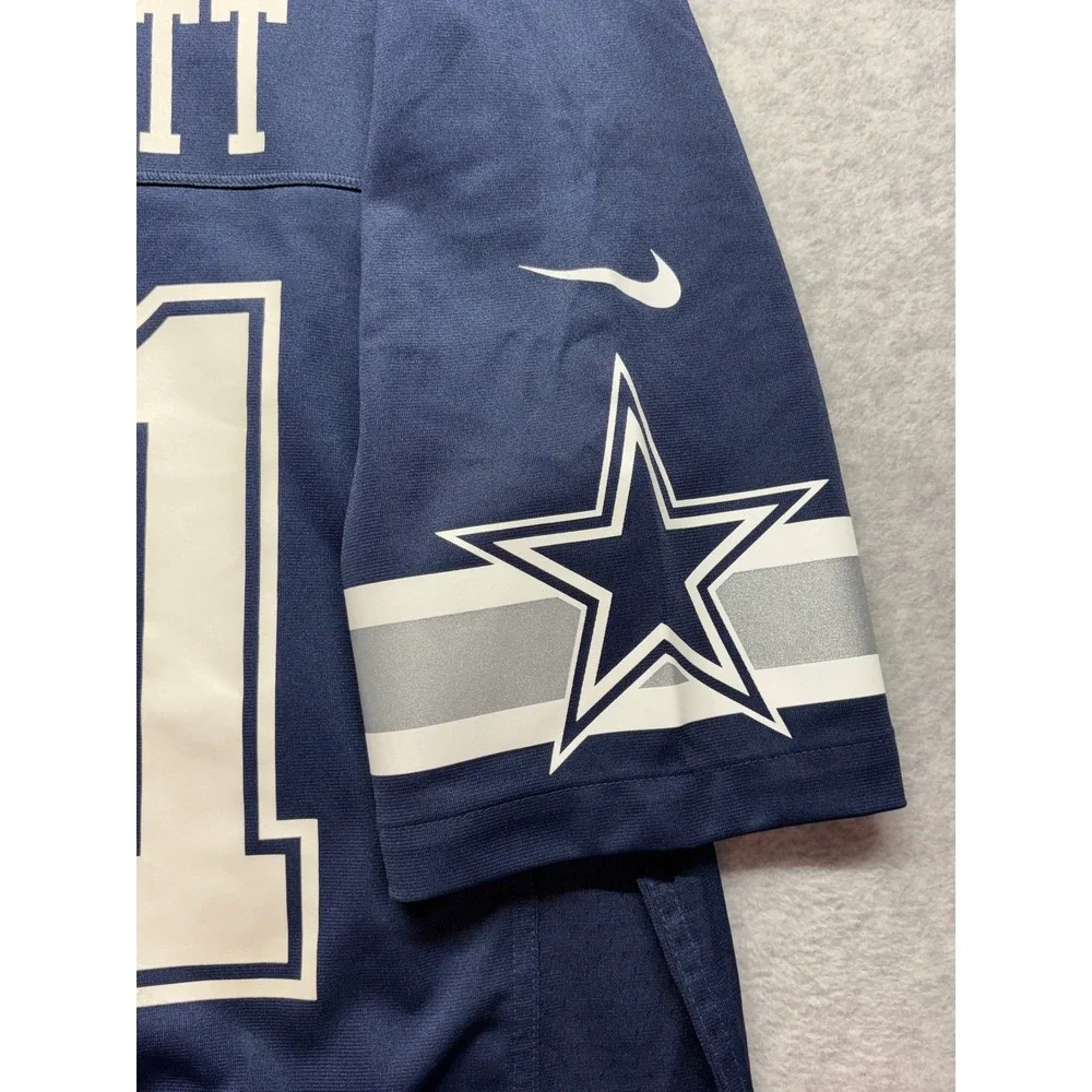 Nike NFL Dallas Cowboys Ezekiel Elliott 21 Jersey Navy Blue Mens Large 67NM-DCGH